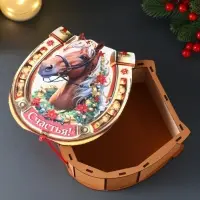 Шкатулка &laquo;Подкова&raquo;, 18&times;18.5&times;7 см