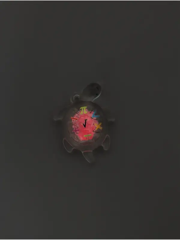 Подвеска для творчества акрил "Улыбчивая черепашка" светится в темноте МИКС 3х2х1 см