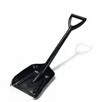 Лопата автомобильная пластиковая с черенком 210*700мм