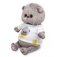 Мягкая игрушка &laquo;Кот Басик BABY&raquo;, в футболке с автопортретом, 20 см
