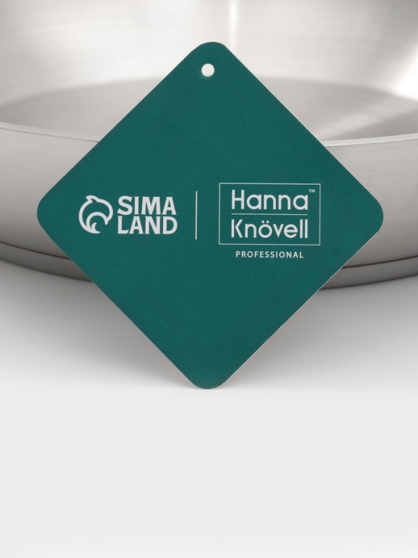 Сковорода d=28 см, h=6 см, толщина стенки 0,6 мм, индукция, дно al+fe+al