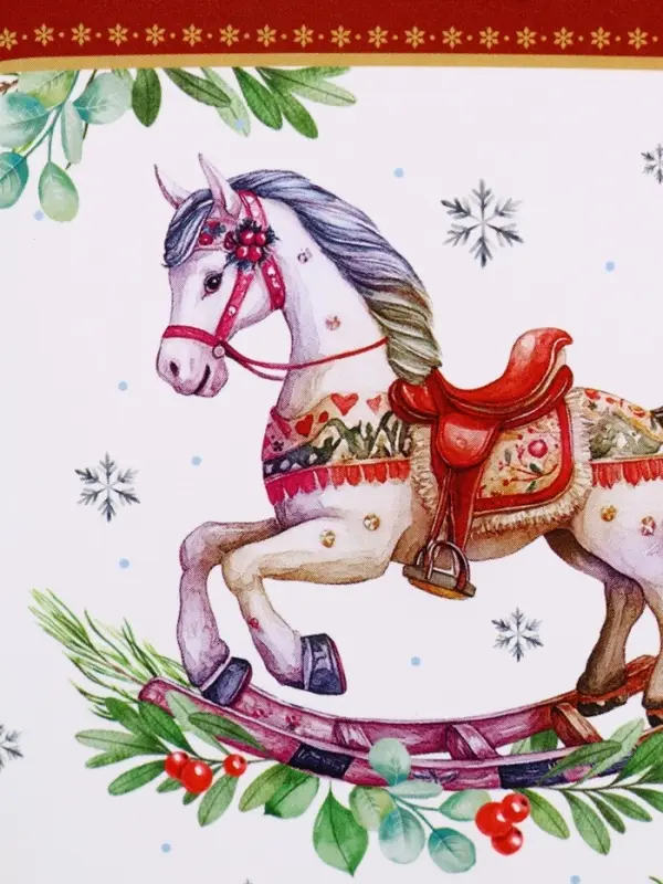 Ланч - бокс прямоугольный &laquo;Новогодняя лошадка&raquo;, 500 мл