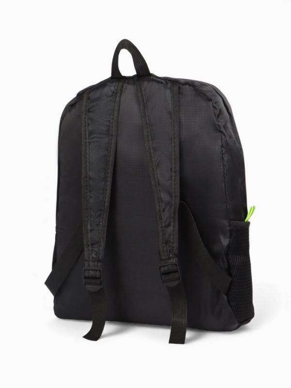 Рюкзак складной, отдел на молнии, наружный карман, 2 боковых кармана, цвет чёрный