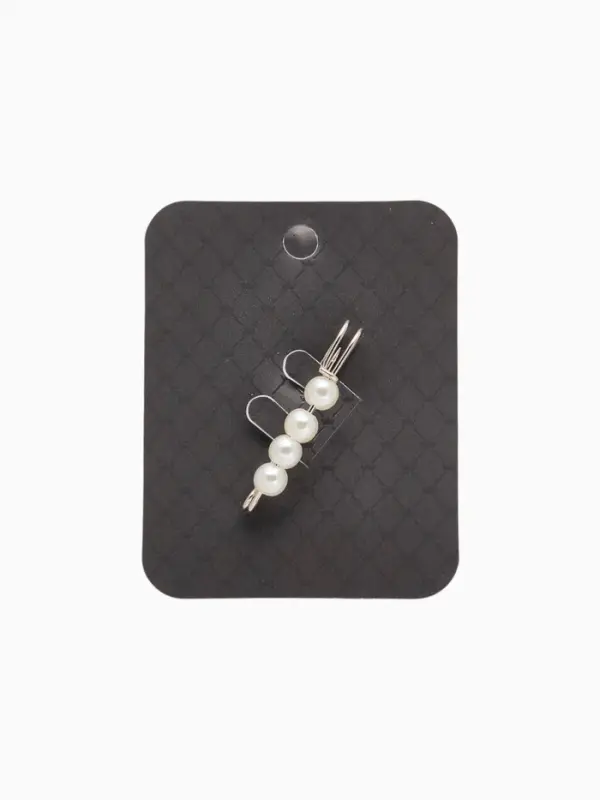 Булавка шар №4 &laquo;Жемчужная&raquo;, 4 см, цвет белый в серебре