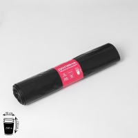 Мешки для мусора Доляна &laquo;Профи&raquo;, 240 л, 90&times;150 см, 60 мкм, ПВД, 10 шт, цвет чёрный