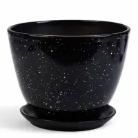 Горшок цветочный поддоном  8 л,  керамика, Гранит (М)