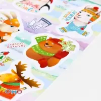 Декоративные наклейки "Лесные обитатели - 3" 10х16 см