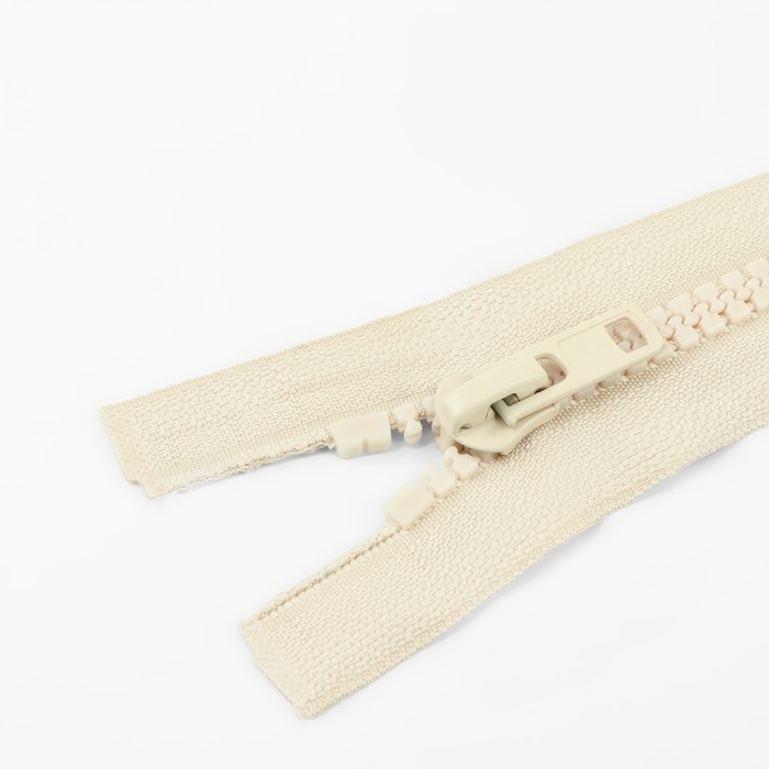 Молния &laquo;Трактор&raquo;, №8, разъёмная, 2 замка, замки автомат, 120 см, цвет слоновая кость, цена за 1 штуку