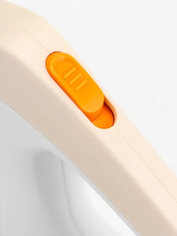 Рулетка - поводок для собак, лента 3 метра, белая/бежевая