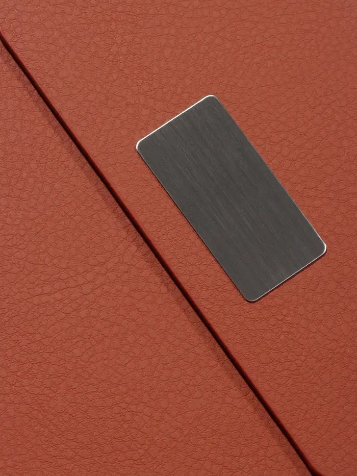 Ежедневник недатированный формат А5, с клапаном, 112л, линия, пвх, Коричневый