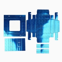 Коробка для конфет &laquo;Синие звёздочки&raquo;, 14.5 х 14.5 х 3.5 см