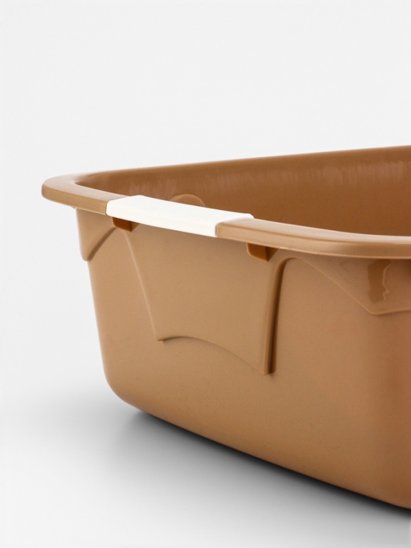 Туалет с сеткой, 44х33х11,5 см, бежевый/белый