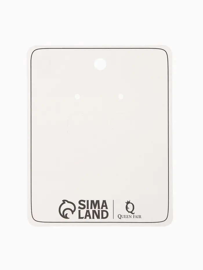 Серьги "Кристалл" прямоугольник грань, цвет прозрачно-розовый