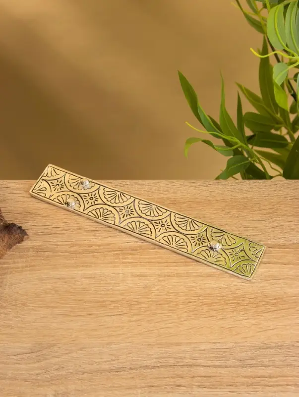 Подставка под благовония "Два полумесяца" алюминий 22 см