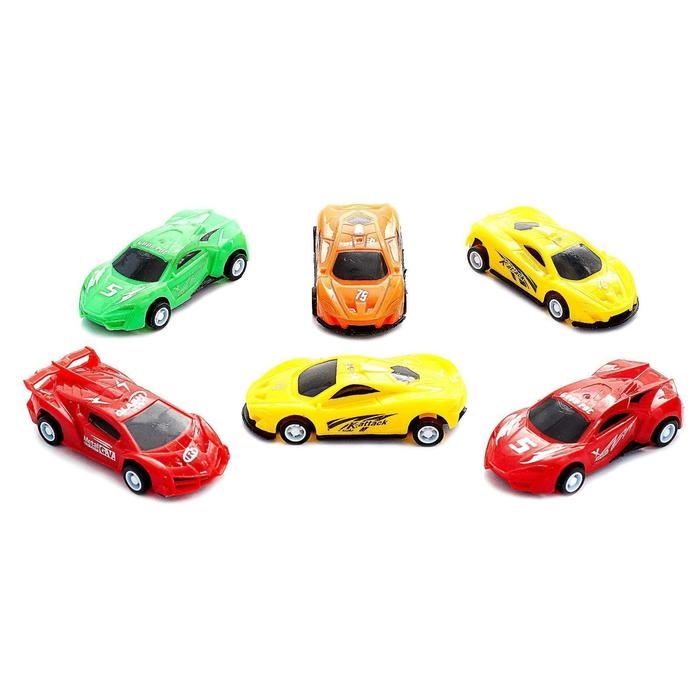 Машина &laquo;Гонка&raquo;, набор 6 шт., инерция