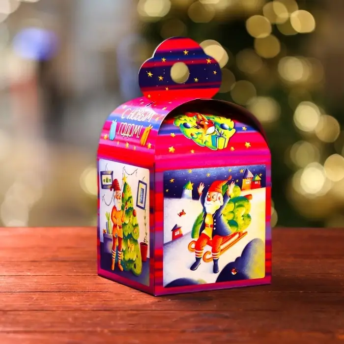 Подарочная коробка &laquo;Гномы&raquo; 12&times;12&times;17 см