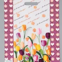 Пакет "Для тебя, полиэтиленовый с вырубной ручкой, 38х47 см, 60 мкм