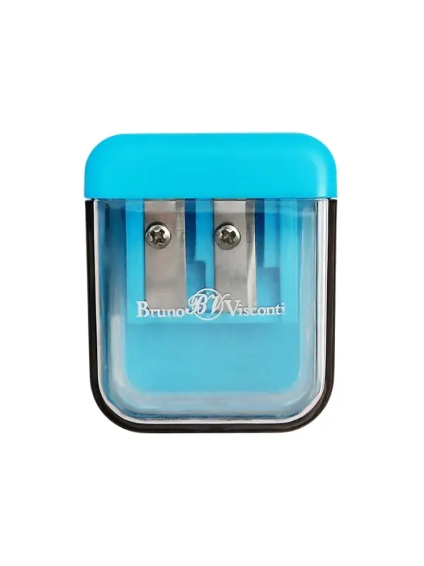 Точилка игрушка 2 отверстия с контейнером EASYSHARP Лабиринт, МИКС