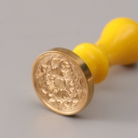 Сургучный набор "Солнце и луна" печать, ручка, сургуч 12,5х10х3,6 см