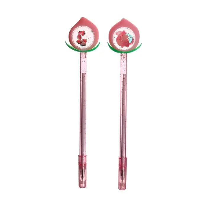 Ручка - прикол гелевая МИКС Блеск-клубничка (штрихкод на шт.)