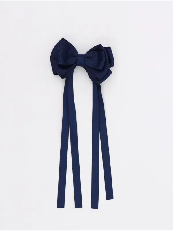 Бант для волос на заколке с лентами, цвет синий, Холодное сердце