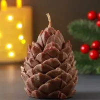 Свеча декоративная &laquo;Шишка новогодняя&raquo;, 6&times;7.5 см