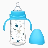 Бутылочка для кормления &Oslash;50мм ШГ, +3мес., 260мл, цвет голубой