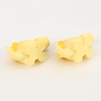 Миниатюра кукольная &laquo;Динозаврик&raquo;, набор 2 шт., размер 1 шт. &mdash; 3 &times; 5,5 &times; 2 см, цвет жёлтый