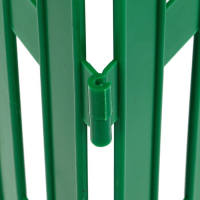 Ограждение декоративное, 35 &times; 210 см, 5 секций, пластик, зелёное, GOTIKA, Greengo