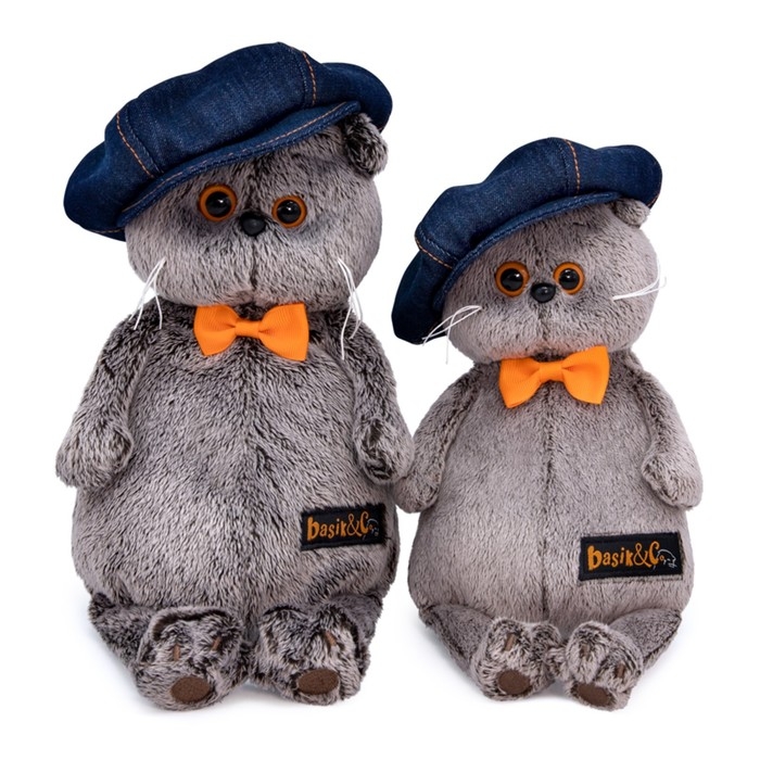 Мягкая игрушка &laquo;Басик в джинсовой кепке&raquo;, 22 см