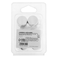 Зеркалодержатель ТУНДРА LIGHT, d=17 мм, без сверления, цвет хром, пластик, 4 шт.