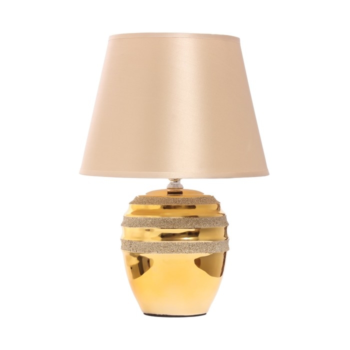 Настольная лампа "Сервантос" Е14 40Вт золото 22х22х34см