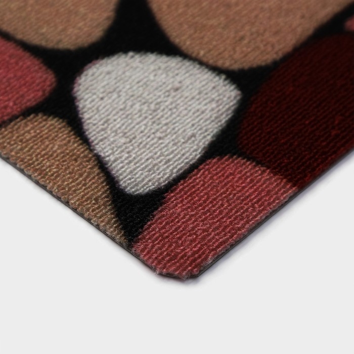 Коврик придверный влаговпитывающий Доляна, без окантовки, 37&times;58 см