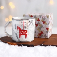 Новый год. Кружка керамическая &laquo;С новым годом&raquo;, 350 мл