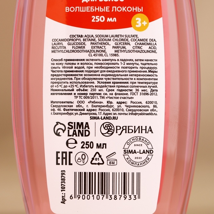 Набор "Волшебного года", гель для душа и шампунь для волос,2х250