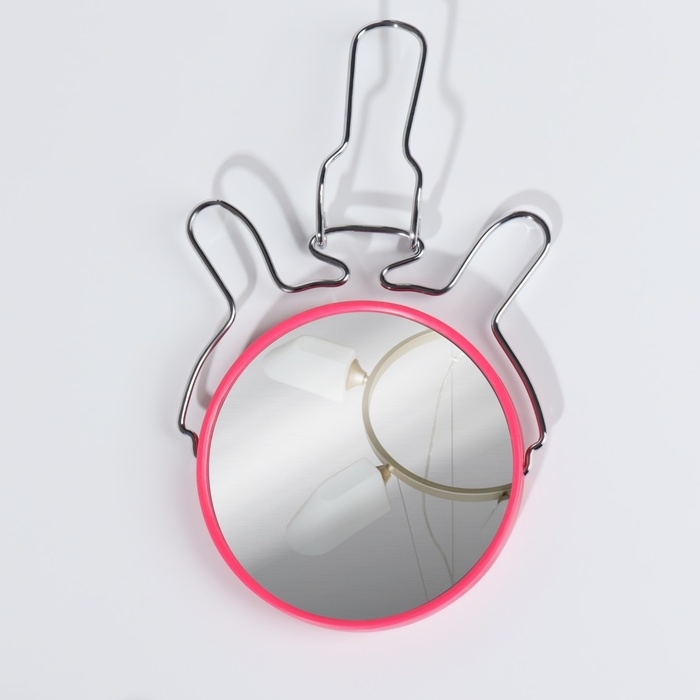 Зеркало настольное - подвесное &laquo;Круг&raquo;, двустороннее, с увеличением, d зеркальной поверхности 9 см, цвет МИКС