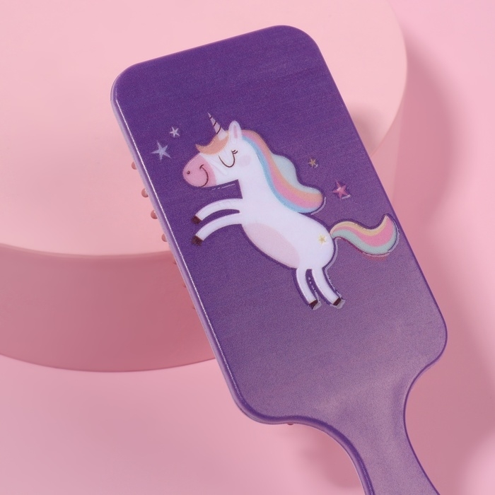 Расчёска массажная, 5,4 &times; 17,8 см, рисунок МИКС