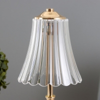 Настольная лампа сенсорная "Асфира" LED 10Вт АКБ золото 12х12х30 см