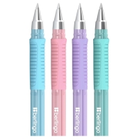 Ручка шариковая Berlingo "Aviator Pastel" синяя, 0,7мм, грип, корпус микс