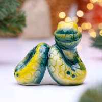 Сувенир "Питон", гжель, цвет