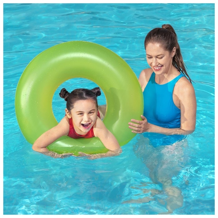 Круг надувной для плавания &laquo;Неоновый иней&raquo;, d=76 см, от 3-6 лет, цвет МИКС, 36024 Bestway
