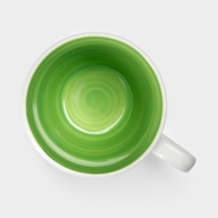 Набор фарфоровых кружек Доляна &laquo;Палитра&raquo;, 4 предмета: 350 мл, цвет белый