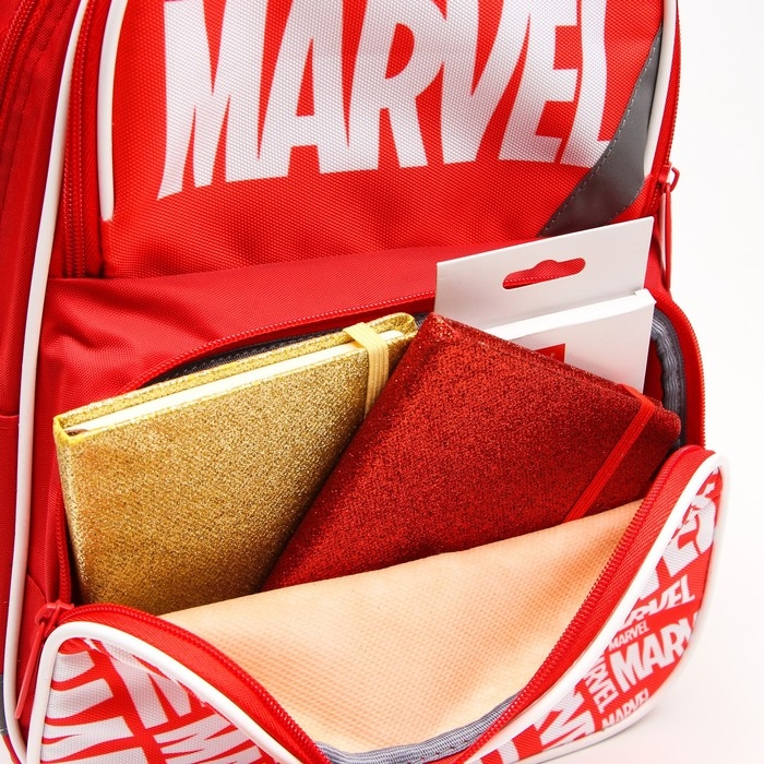 Рюкзак школьный с эргономической спинкой, 37х26х15 см, Мстители