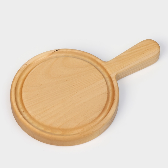 Доска для подачи Adelica &laquo;Бургерная&raquo;, с ручкой, 20&times;13&times;1,8 см, берёза