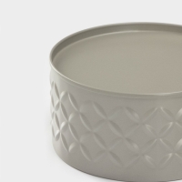 Банка для хранения сыпучих продуктов &laquo;Сканди&raquo;, 300 мл, 6&times;10 см, с бамбуковой крышкой, цвет серый