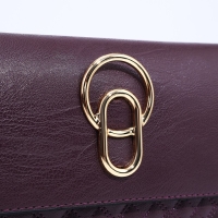 Сумка-клатч на магните, длинный ремень, цвет фиолетовый