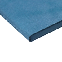 Еженедельник датированный 2025 года, 80х165 мм, 64 листа ESCALADA, мягкая обложка из искусственной кожи, блинтовое тиснение, блок 70 г/м&sup2;, голубой