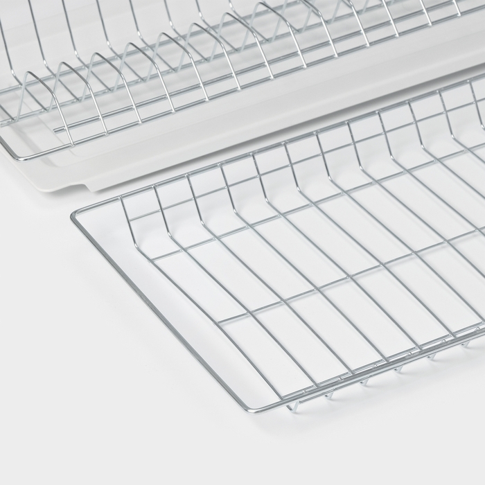 Комплект посудосушителей с поддоном для шкафа 80 см, 76,5&times;25,6 см, цинк