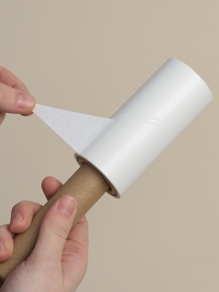 Ролик для одежды со сменными блоками SL Home, 4 шт по 50 листов, эко ручка, винтовая намотка