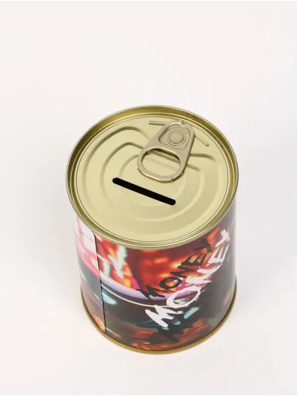 Копилка металлическая, 9.5 см&times;7.5 см&times;7.5 см, Человек-паук